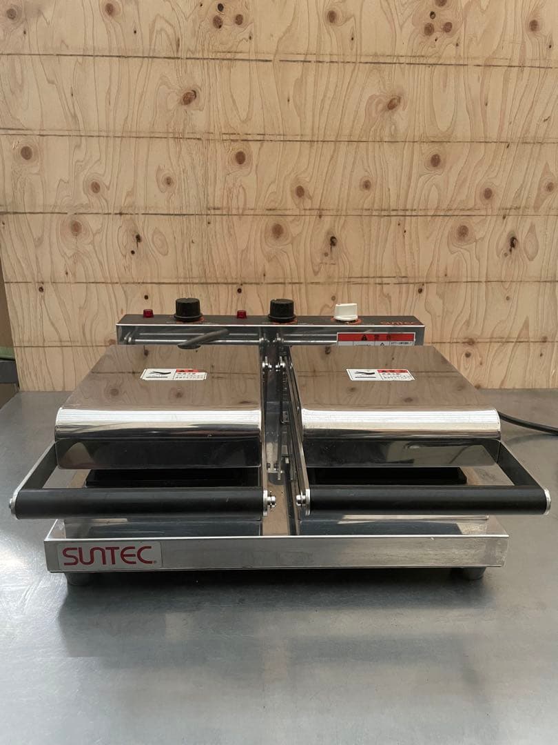 電気 ホットスナッカー ホットサンドメーカー 2連式 単相 100V