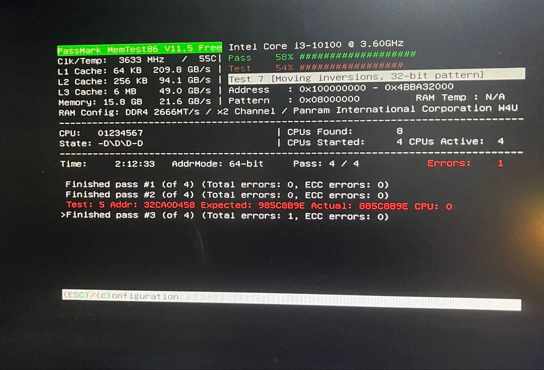 Intel Core i3 10100、GIGABYTE B560M ジャンク