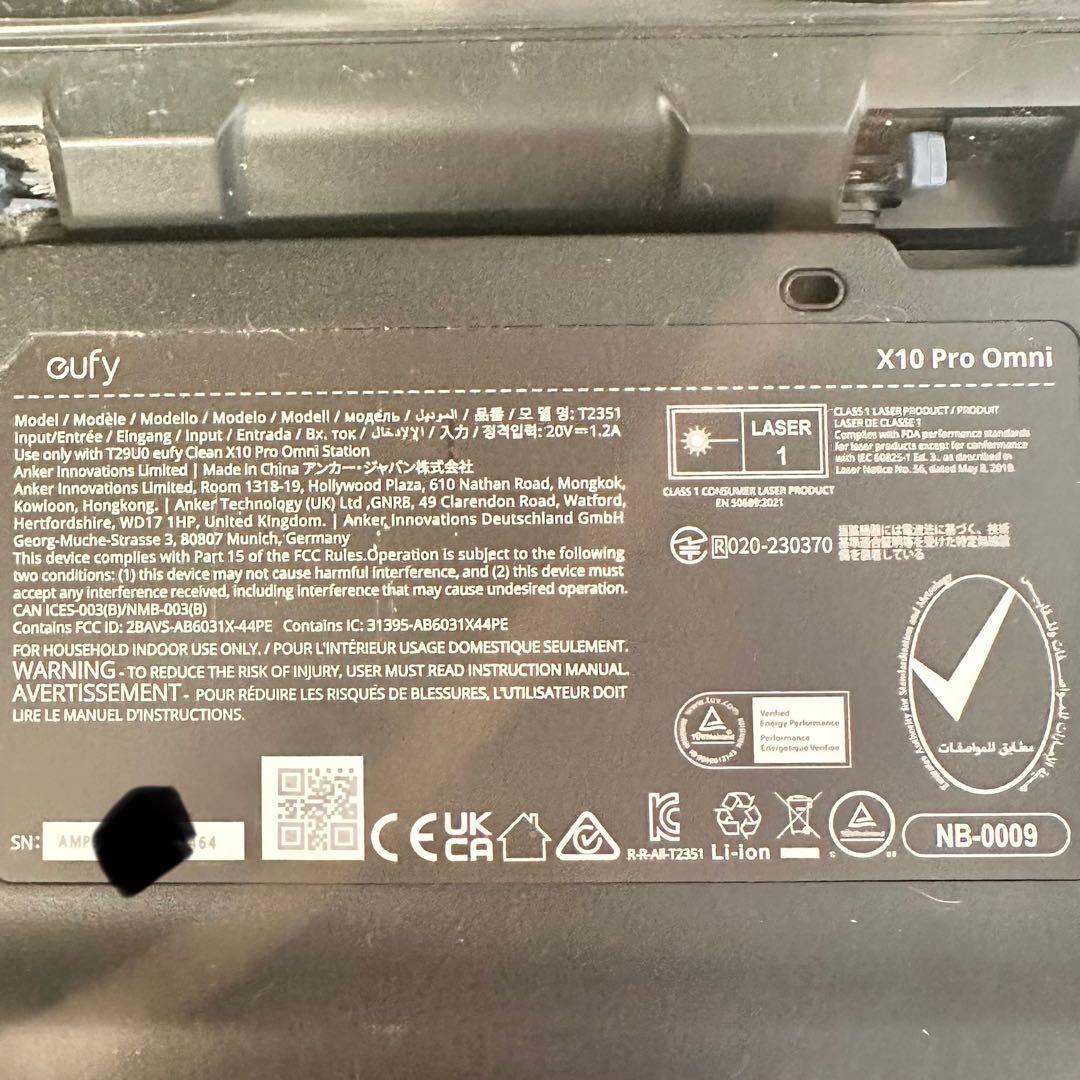 【ゆう】eufy ロボット掃除機 本体 ブラック