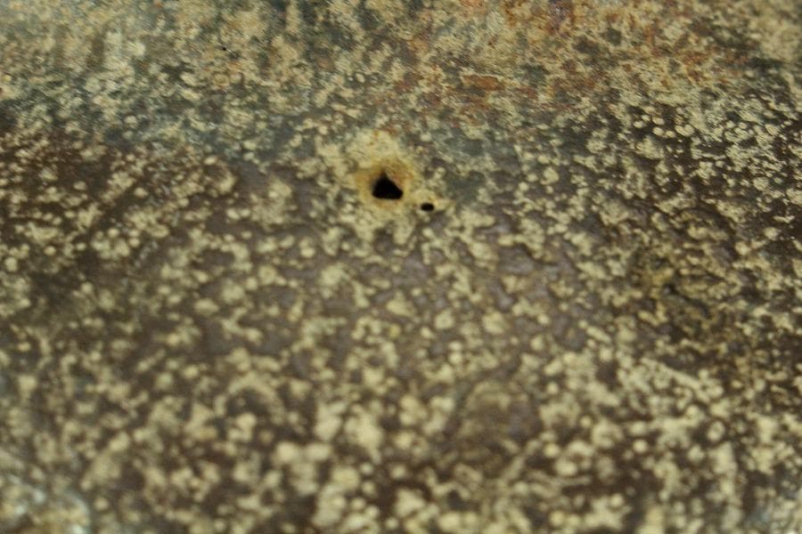 茶道具 阿弥陀堂釜 大西浄長 書札付 古美術(K-YC511)