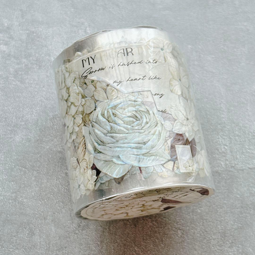 林野间《绣花信·绿》海外マスキングテープ　マステ 【2458】