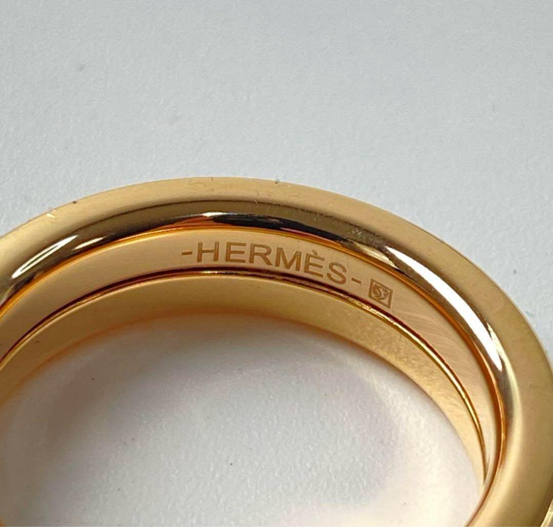 美品 エルメスHERMES ブリッド ドゥ ガラ ラヴ PM リング T57