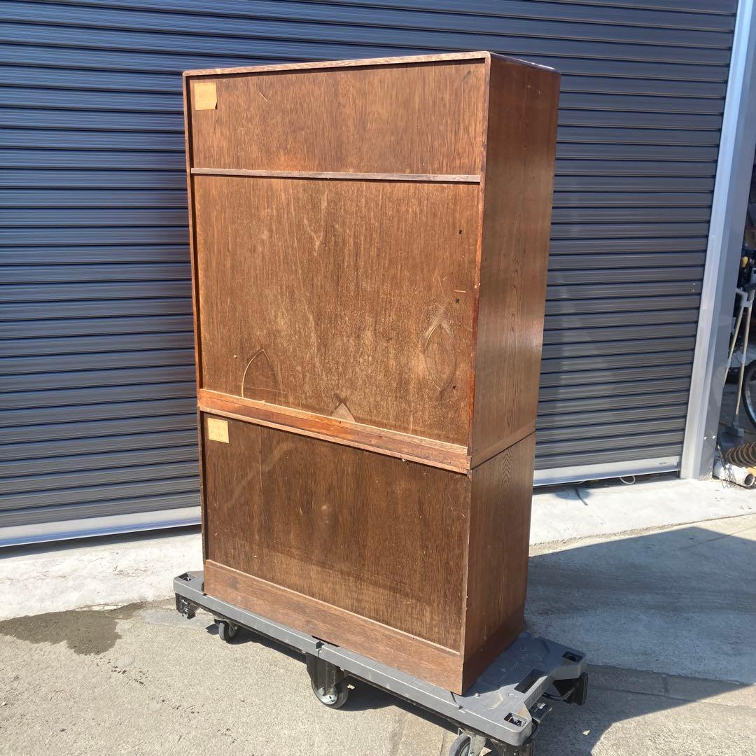 昭和レトロ 欅材 茶箪笥 ガラス扉 サイドボード 古家具 古民家 ビンテージ