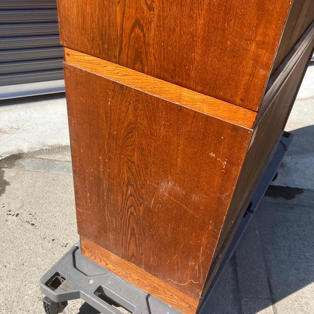 昭和レトロ 欅材 茶箪笥 ガラス扉 サイドボード 古家具 古民家 ビンテージ