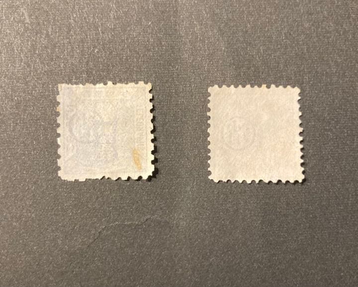 電信切手　丸消し　25銭　3銭　二種