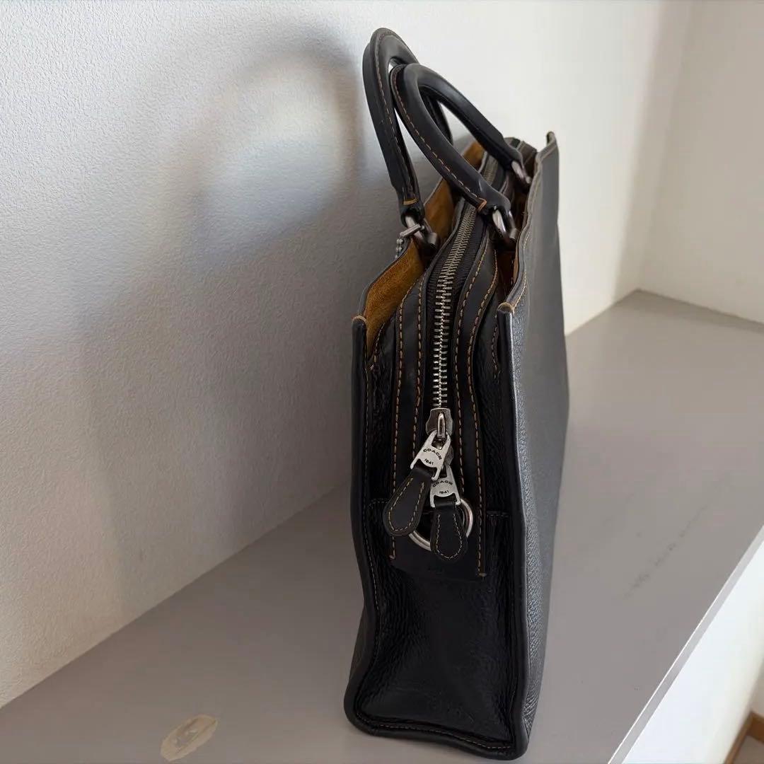 コーチ　ローグ　ブリーフケース　ブラック