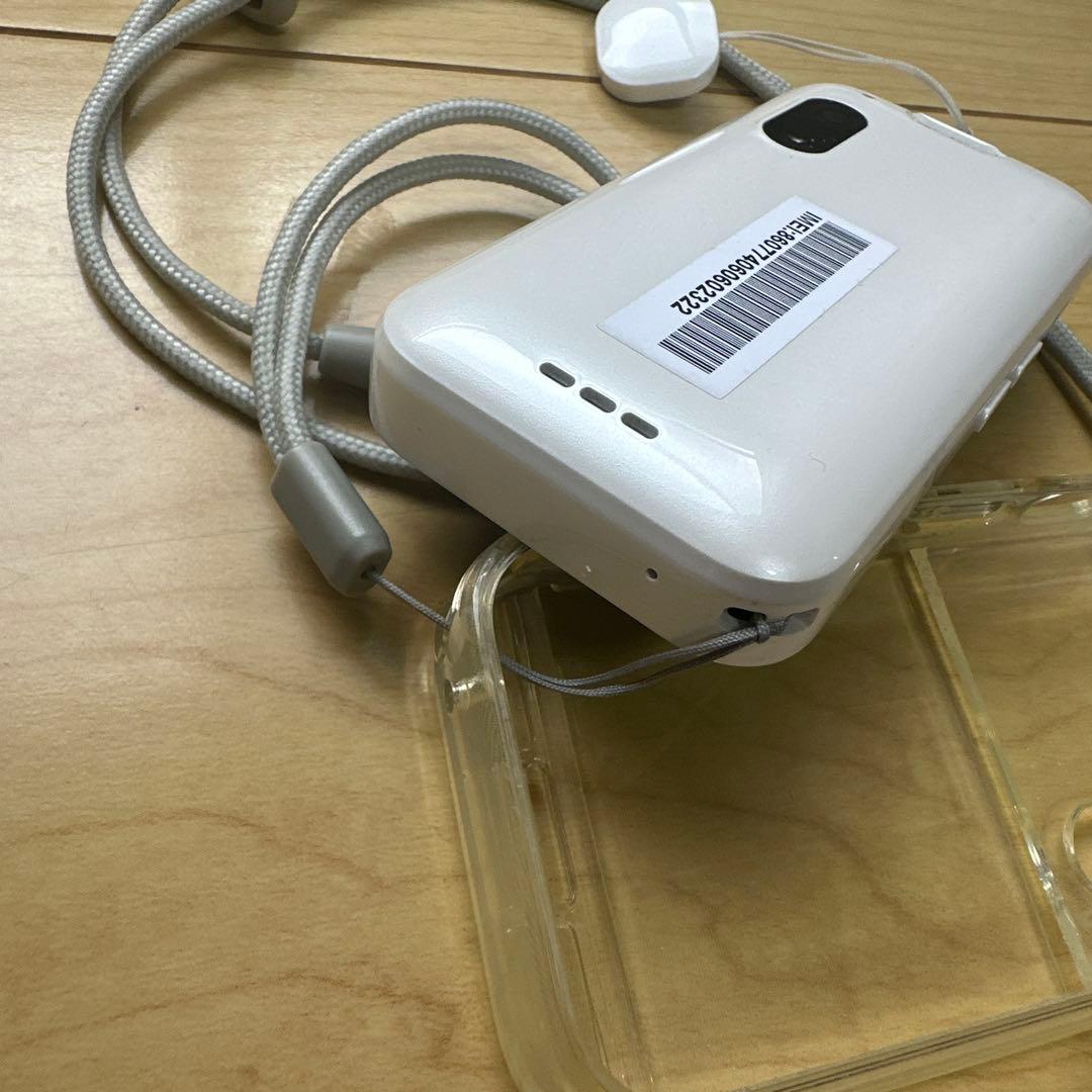 キッズフォン3 白　クリアケース付き