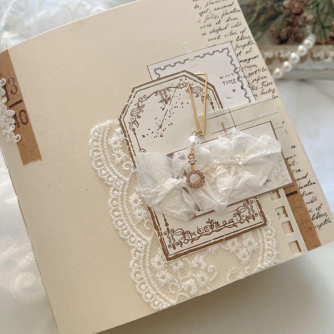 collagenote 18page コラージュ　和紙　journal