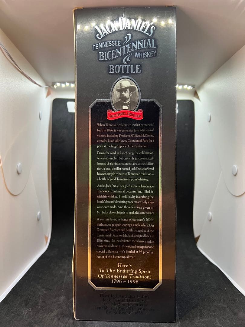 【超レア、ボトルのみ】ジャックダニエル のテネシー州立200年記念ボトル