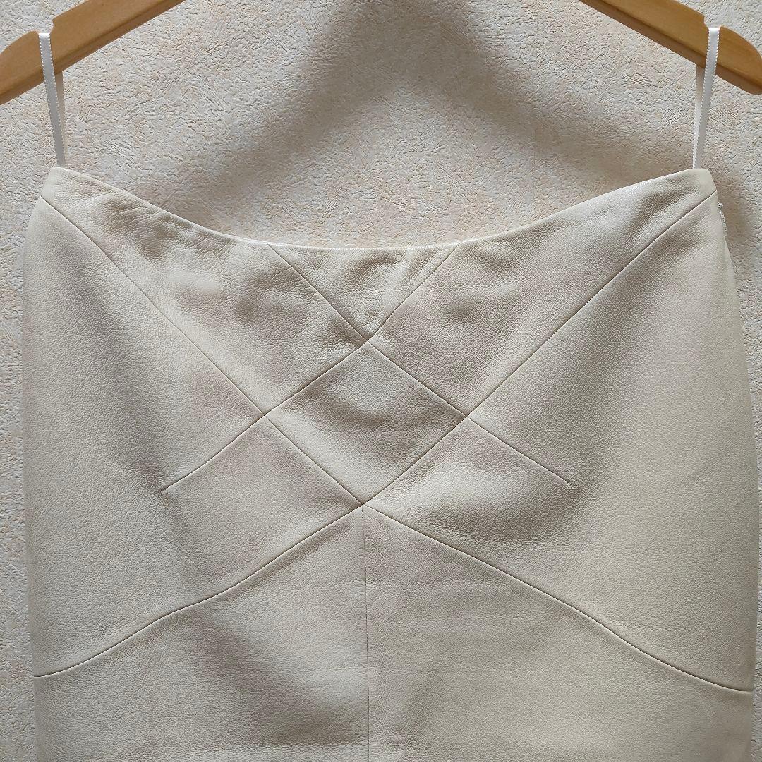 LOEWE ロエベ レザースカート 40 L 羊革 ラムレザー