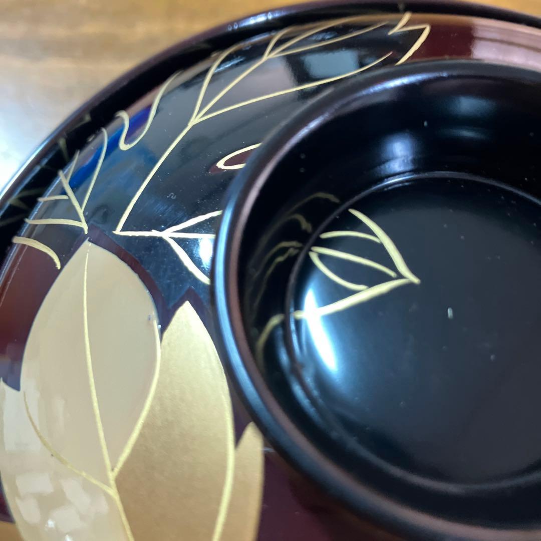 美術漆器　輪島塗吸物椀　5客セット