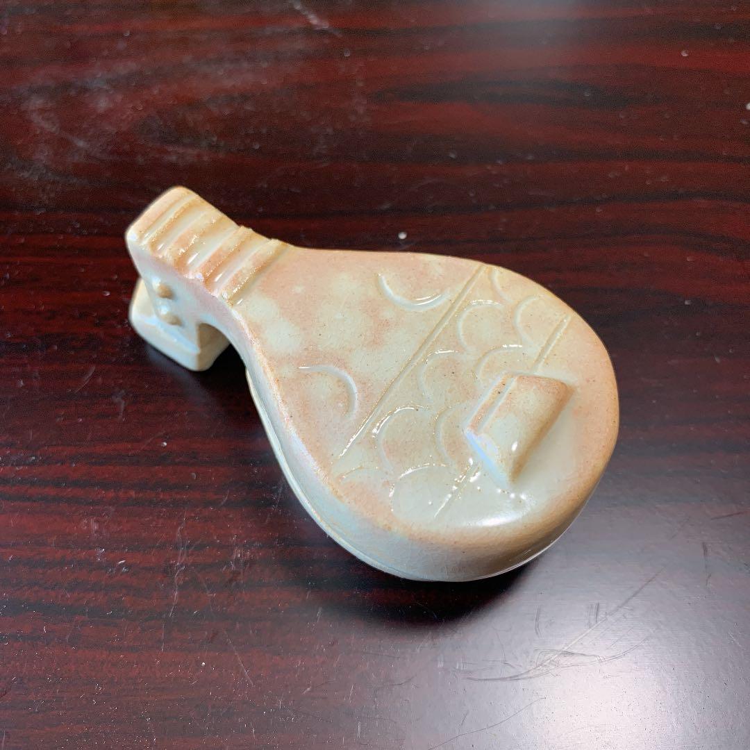 萩焼　香合　琵琶　十二代　田原陶兵衛　茶道具