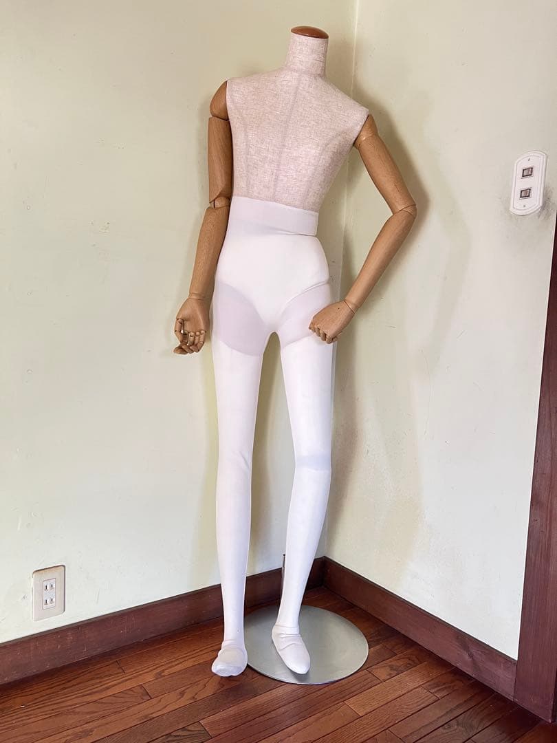 フレキシブルマネキン ハイウエストデザイン　ホワイト　レディース