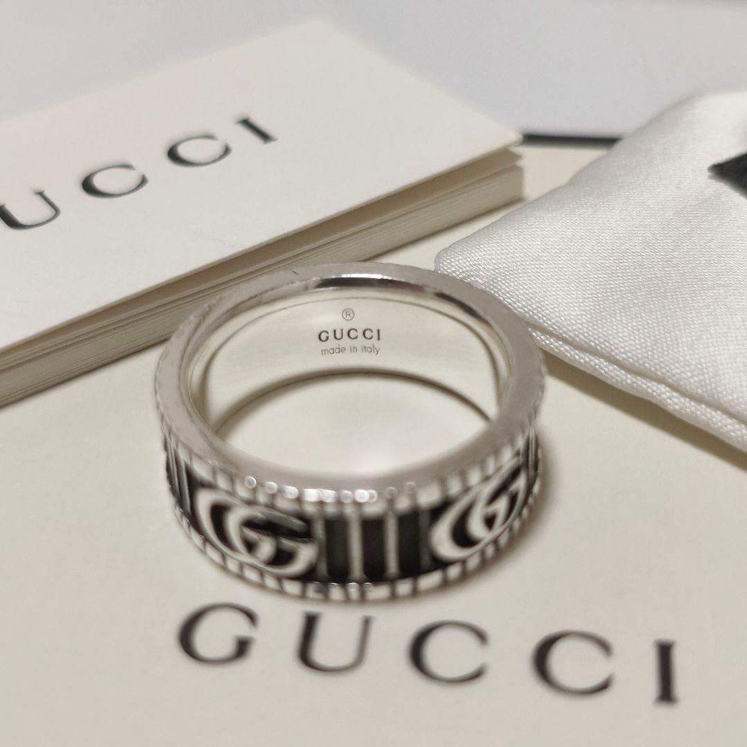 【美品】GUCCI リング マーモント インターロッキング 18号