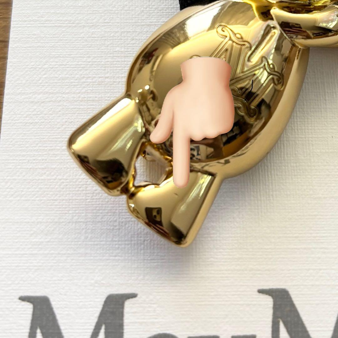 【訳あり新品未使用】MaxMara ゴールド クマ ブローチ