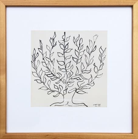 アンリ・マティス「プラタナス」額付