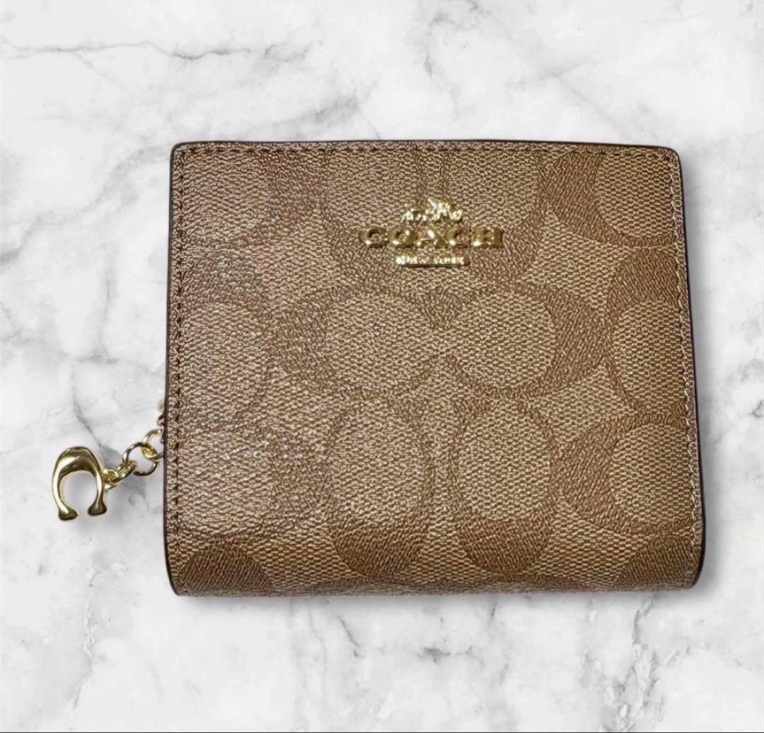 大人気✨COACH コーチ 二つ折り財布 財布 ウォレット シグネチャー 新品