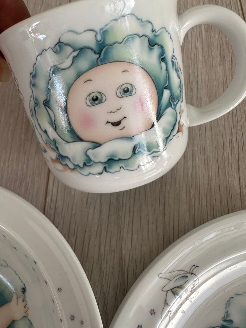 1984年イギリス製キャベツパッチ皿SETキャベツ人形ヴィンテージ あちゃちゅむ