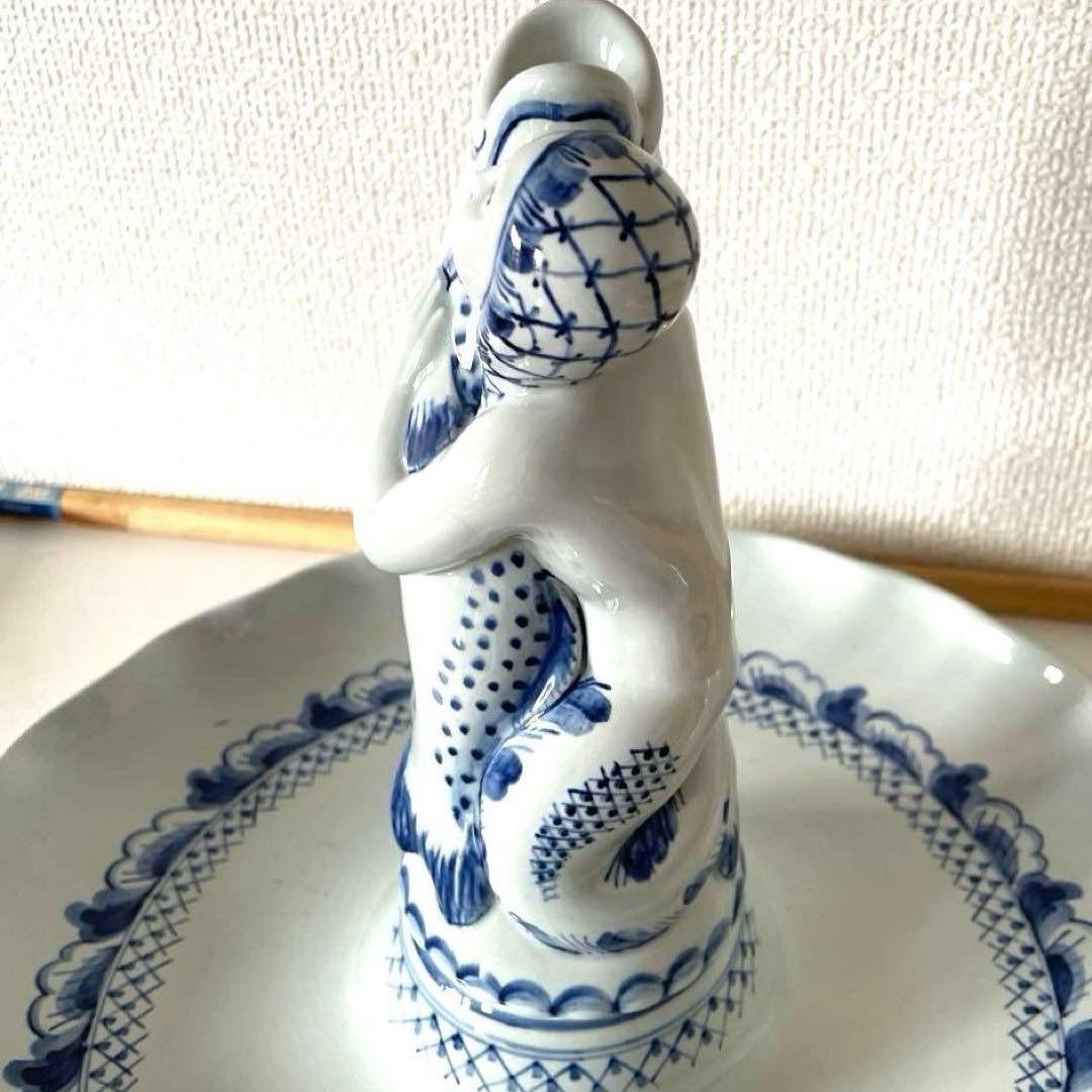 ＊Mermaid and Big fish＊ALUMINIA窯・美術品・