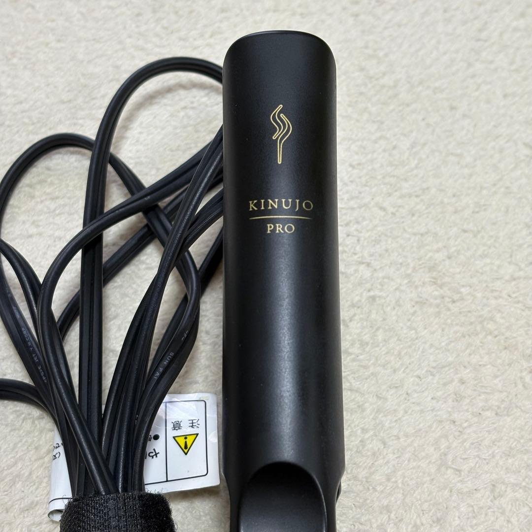 ジャンク品 KINUJO PRO ストレートヘアアイロン ブラック 箱無し