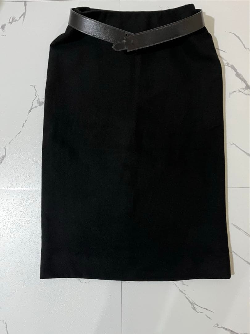 美品　エルメス　マルジェラ期　タイトスカート 牛革ベルト付き