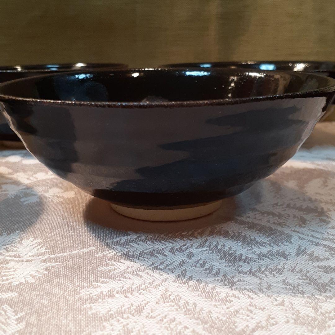 故、加藤仁　作　油滴天目碗６客揃