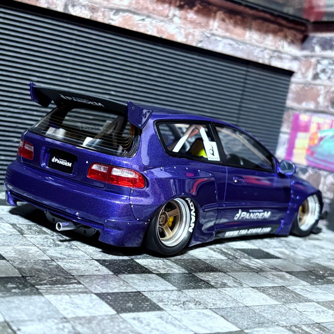 デカール加工品 1/18 ONEMODEL パンデム ホンダ シビック EG6