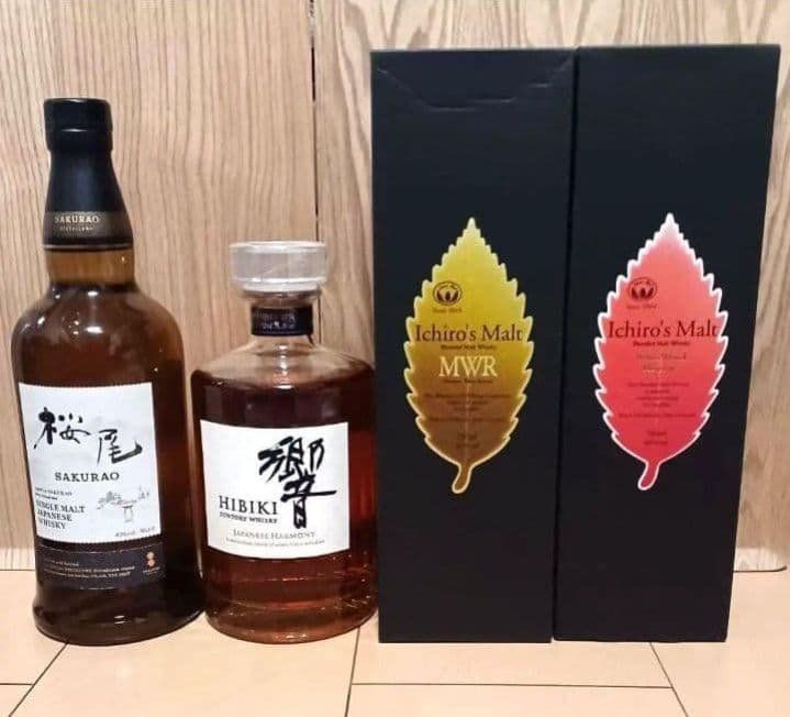 ジャパニーズウイスキー　響　桜尾　イチローズモルト２本