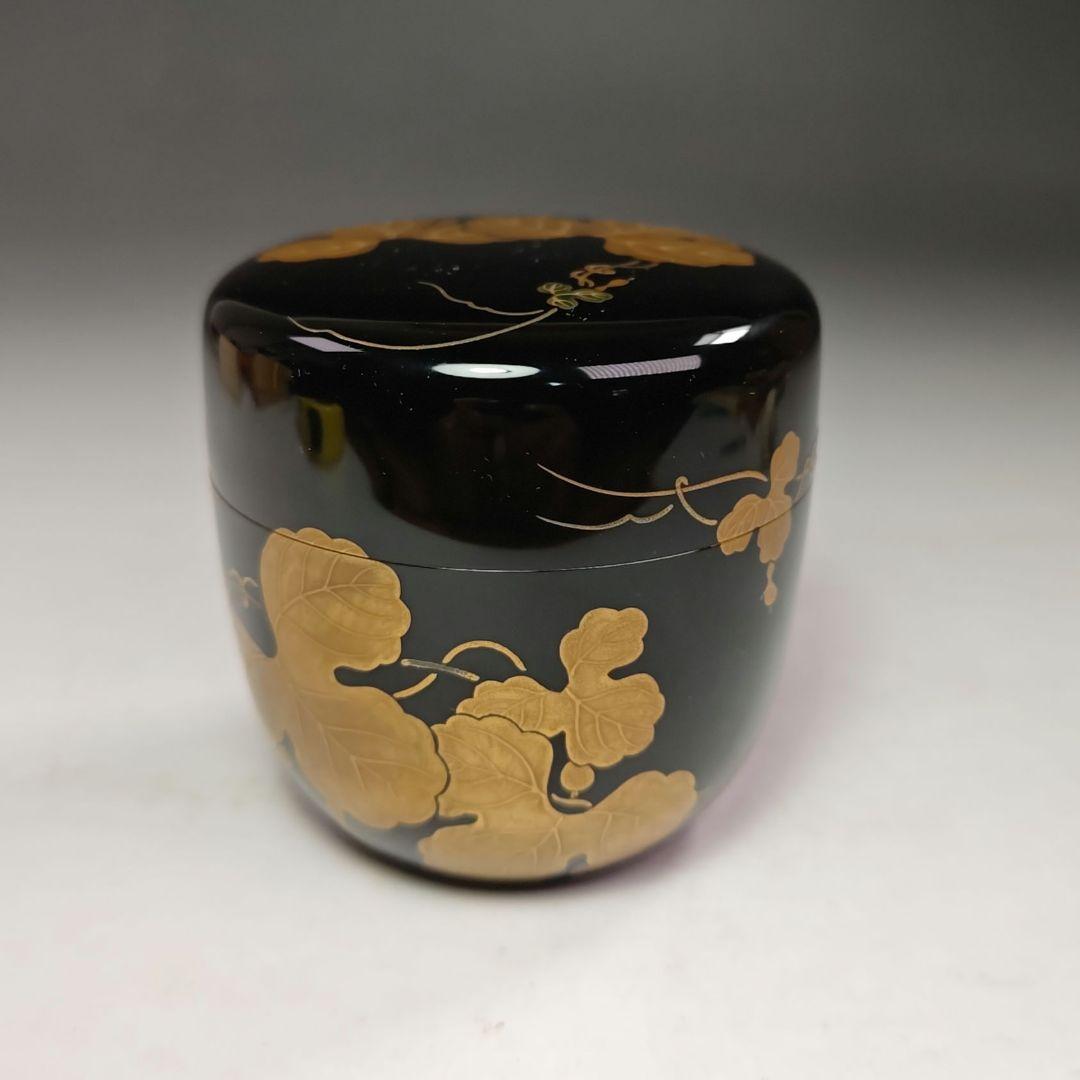 イ475 棗『市川準斎』『即中斎　花押　極箱』『瓢蒔絵大棗』茶道具