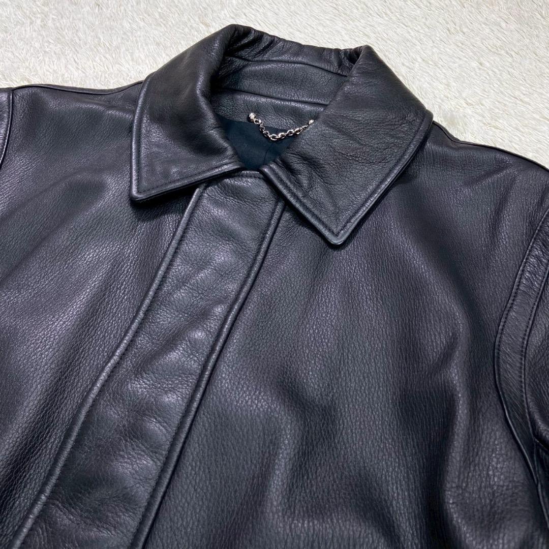 【最高級】LOUIS VUITTON ルイヴィトン シングル レザージャケット