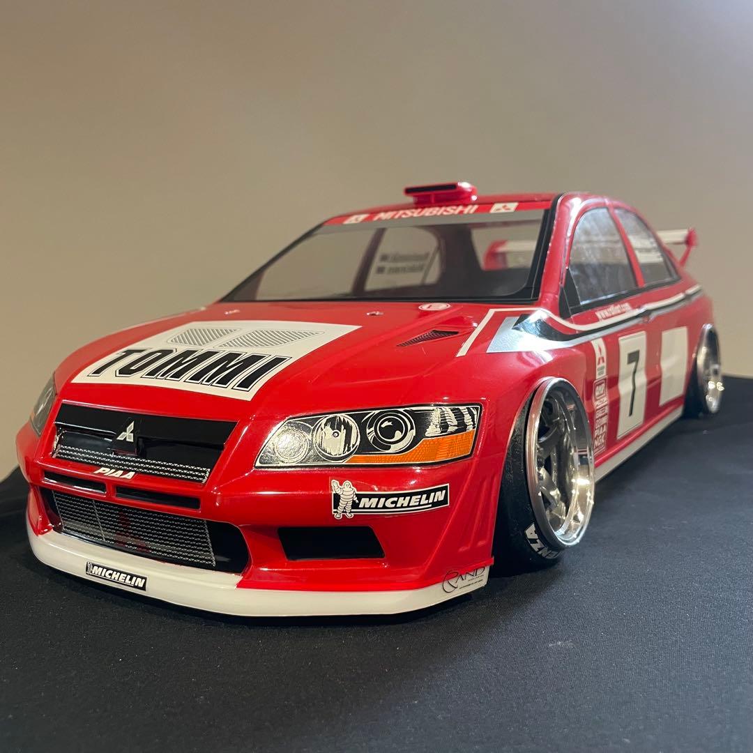 タミヤ　ランサーエボリューション　 1/10ラジコン　ラジコンボディ　ラリー