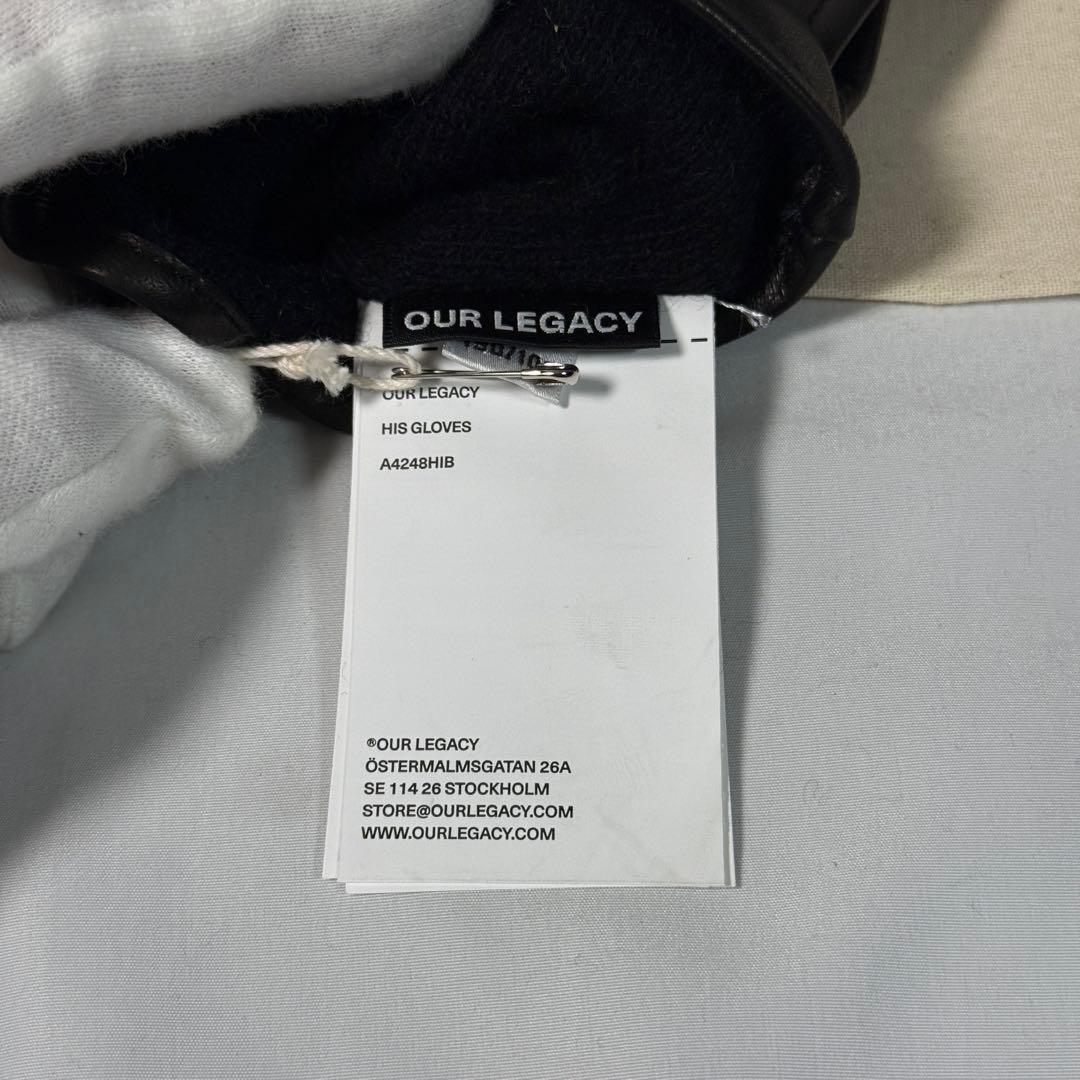 【定価4.3万】OUR LEGACY HIS GLOVES グローブ ブラック