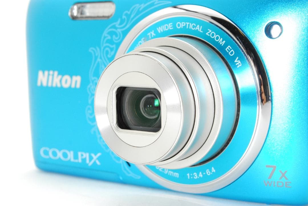 Nikon COOLPIX s3500 青 7倍光学ズーム 充電器付き