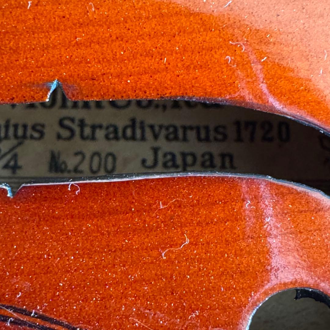 木曽スズキ バイオリンAntonius Stradivarius モデル　日本製