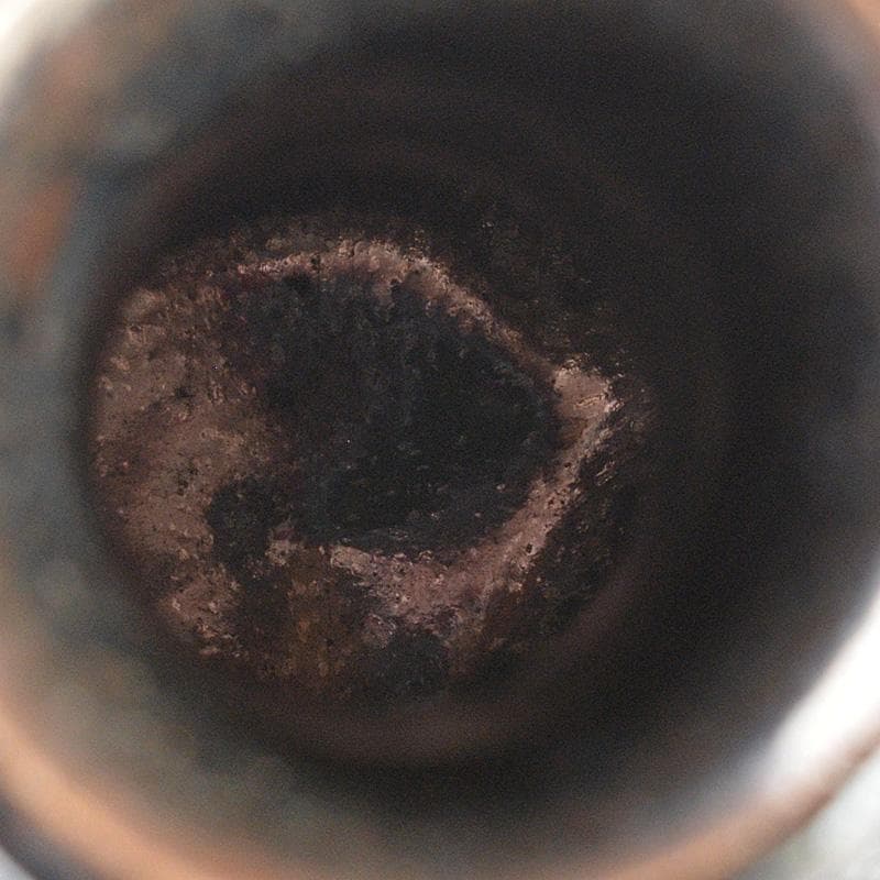 京焼　木村盛伸作　油滴天目釉　花瓶　共箱　C　Ｒ5921C