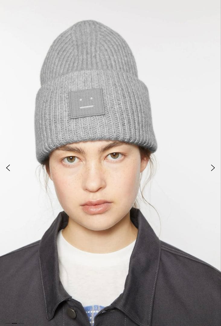 Acne Studios ラージFACEロゴビーニー