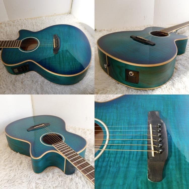 Aria FET-CST SBL エレアコ アコースティックギター 木目 アリア