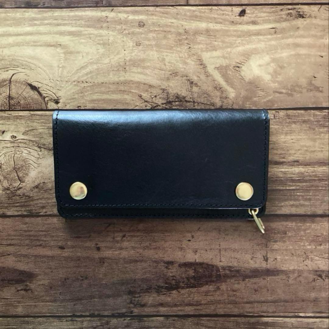 【T4】新喜皮革 ホースハイド トラッカーウォレット180（ロング）3層他