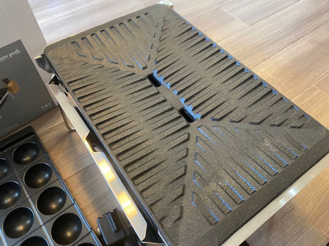美品　スノーピーク　雪峰苑　グリルバーナー　たこ焼きプレートセット