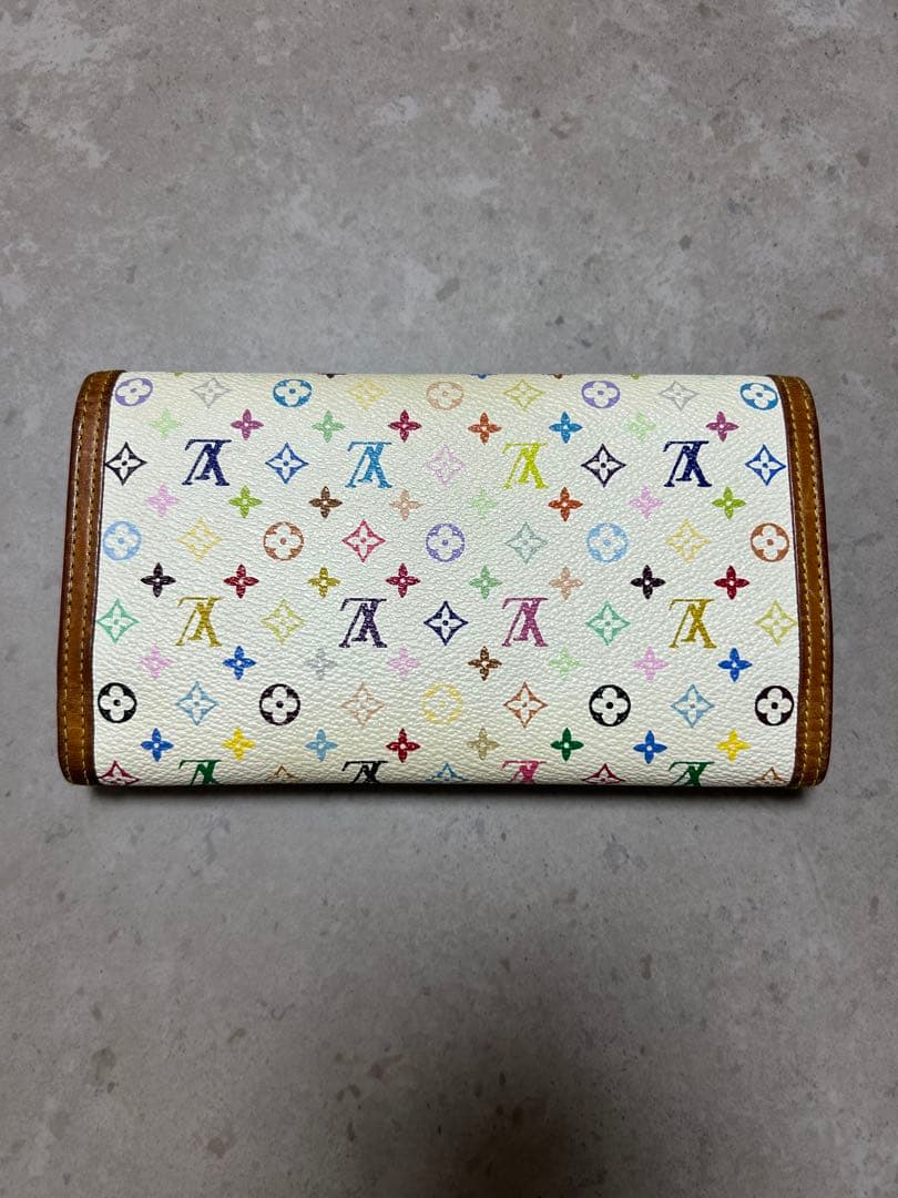 ルイ ヴィトン 長財布　マルチカラー ポルトトレイゾール