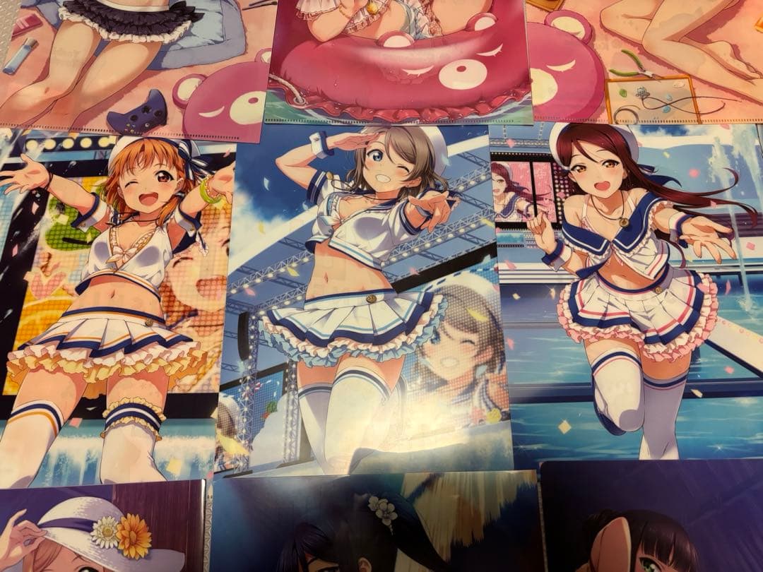 ラブライブ！サンシャイン！！電撃 クリアファイル マガジン 水着 ３種　特典