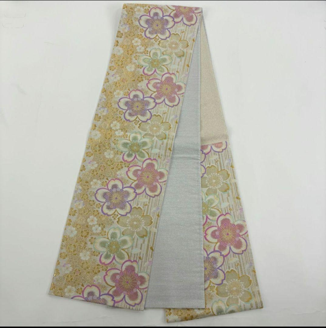 【美品】【振袖フルセット】枝垂れ桜 流水 金糸 金彩 赤