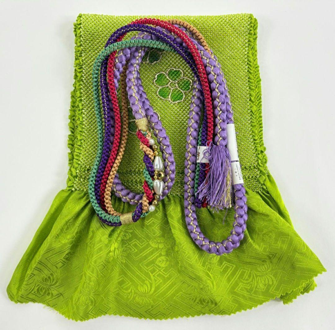 【美品】【振袖フルセット】枝垂れ桜 流水 金糸 金彩 赤