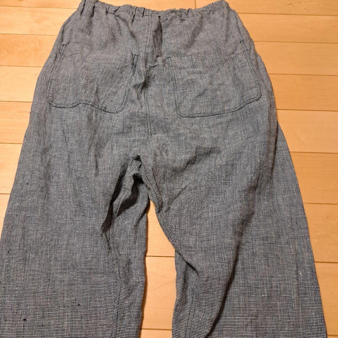 ARTS&SCIENCE チェックリネンパンツ