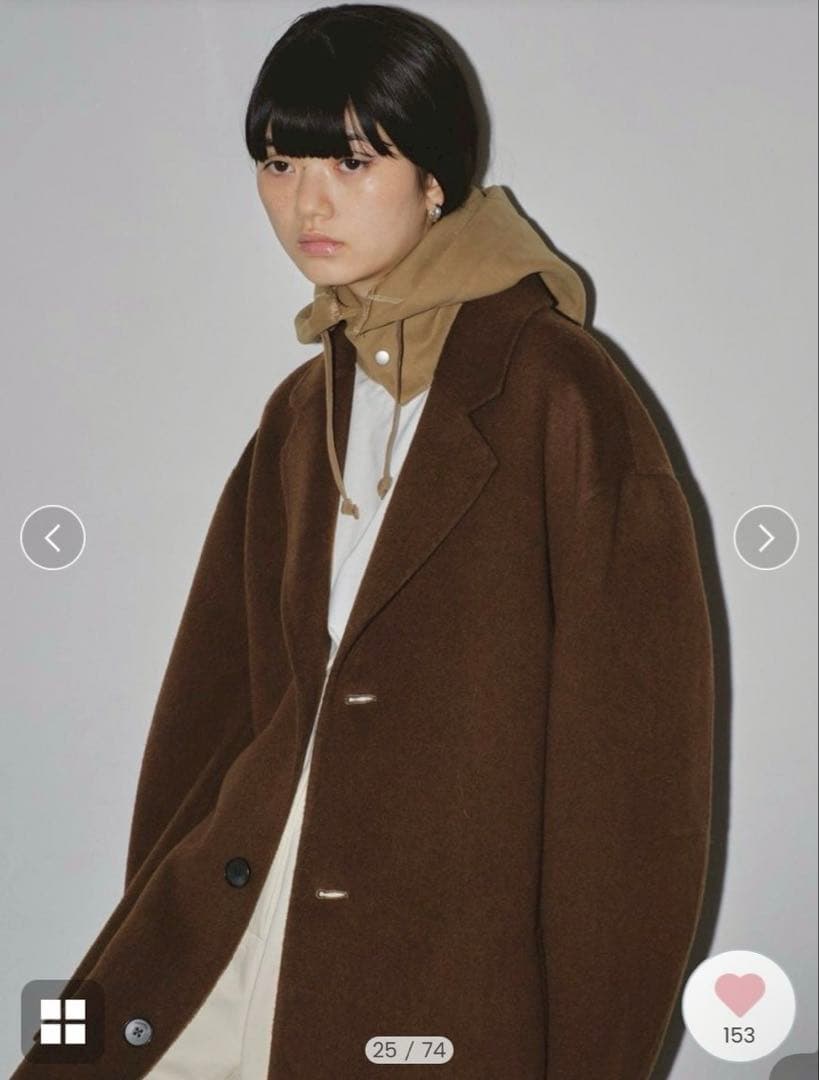 todayful トゥデイフル　wool over coat