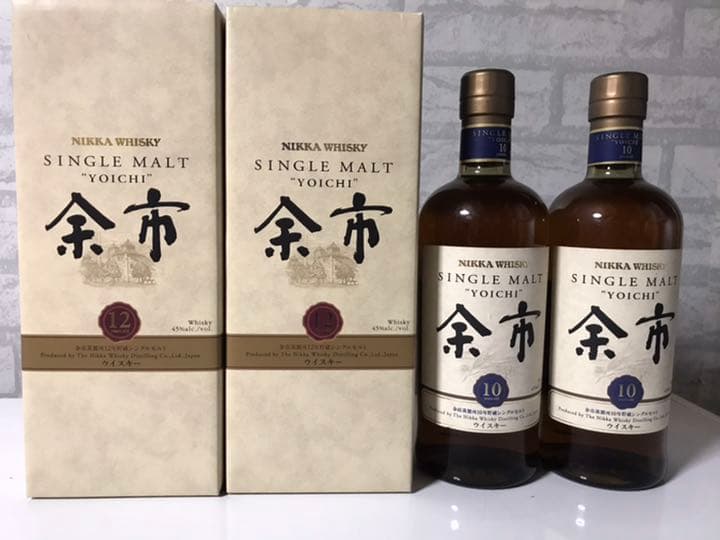 余市12年2本　余市10年2本
