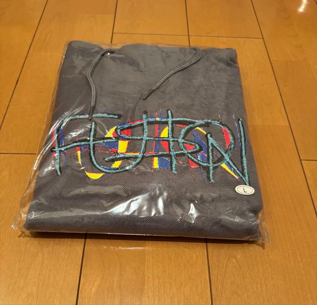 Vaundy 未開封 完売ロゴフーディパーカー Ｌグレーデニム