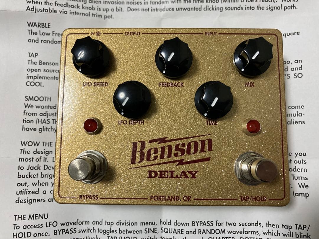 Benson Amps DELAY 限定カラー