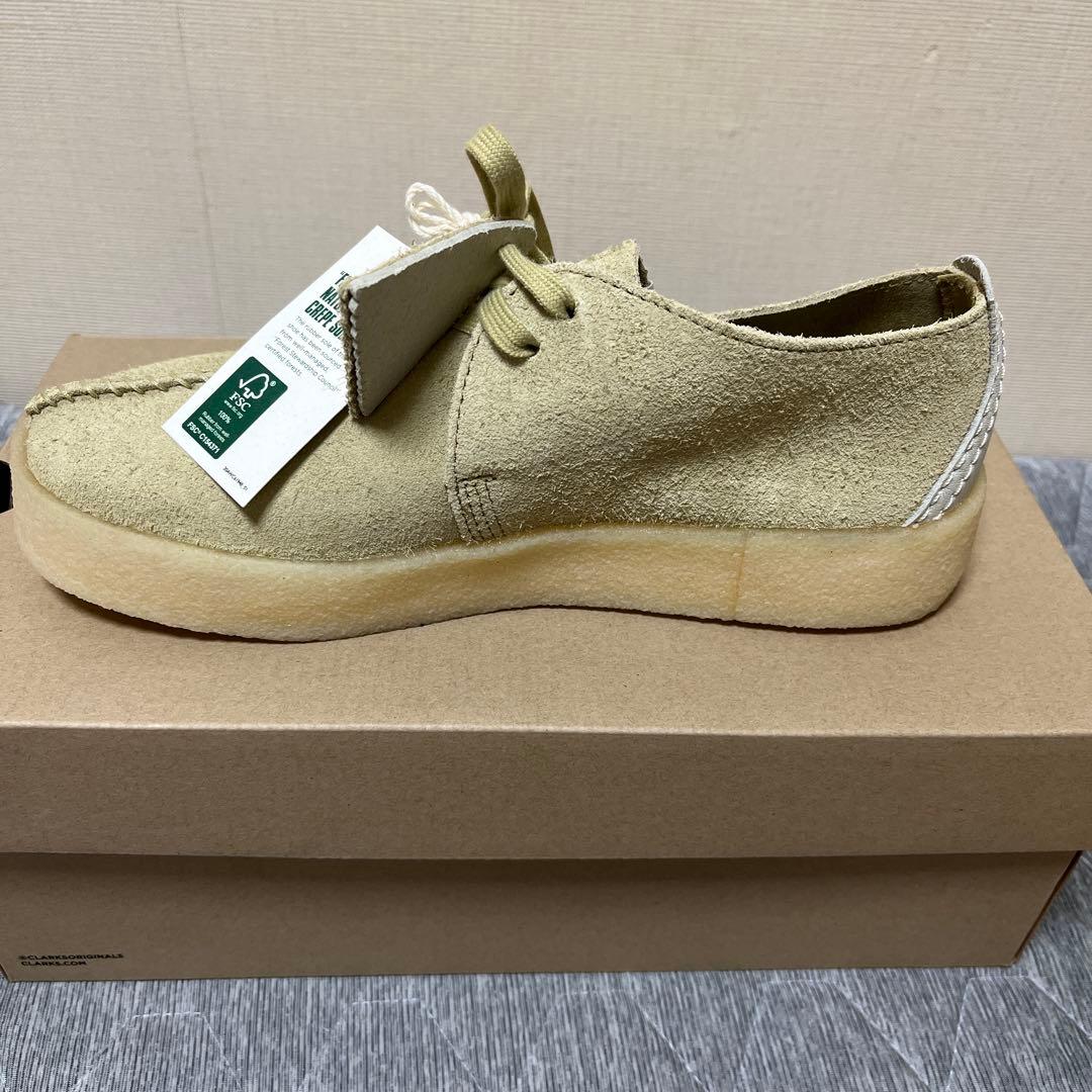 靴 CLARKS Trek Cup Maple Hairy Suede 24.5cm