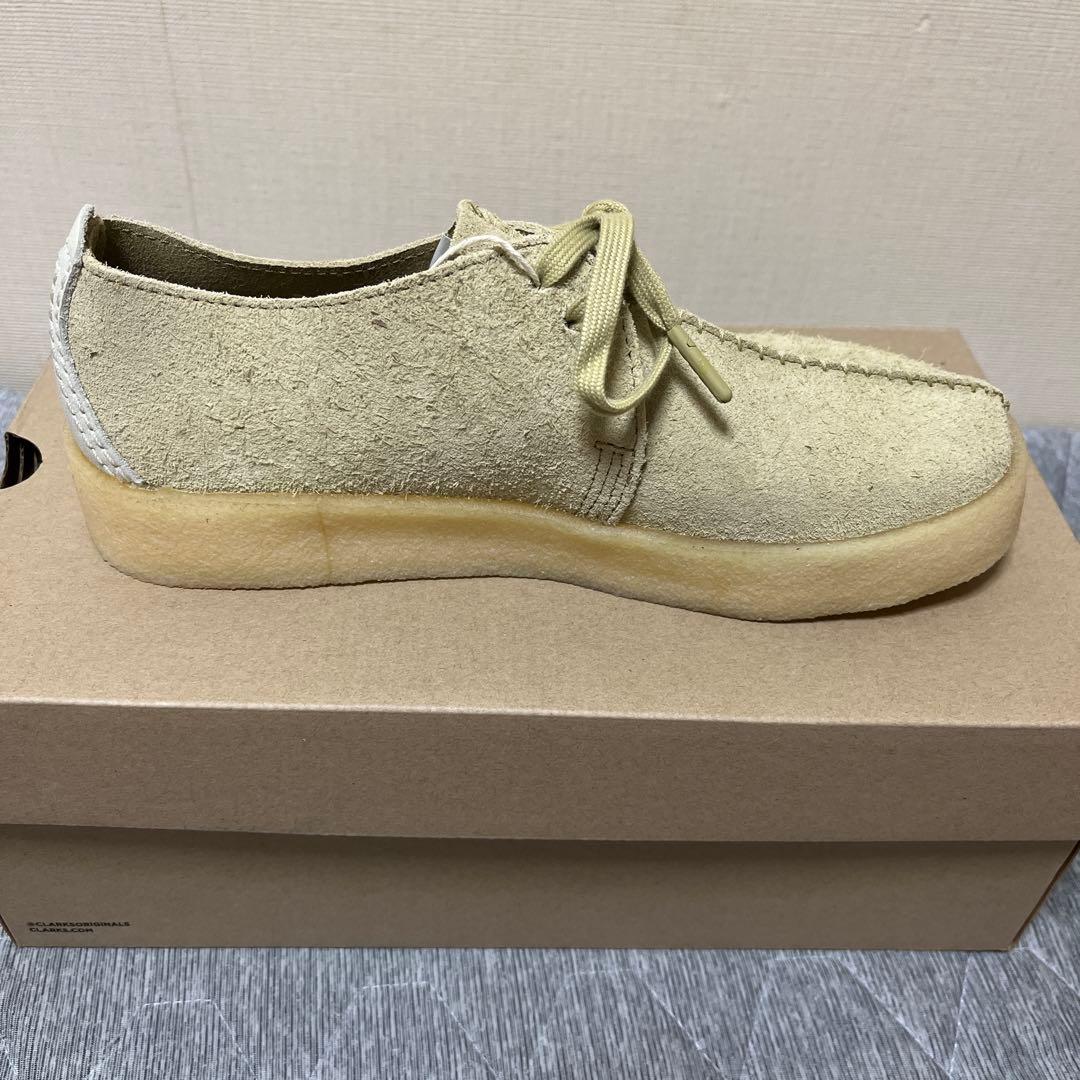 靴 CLARKS Trek Cup Maple Hairy Suede 24.5cm